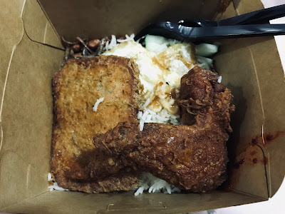 Crave , chicken otah meatloaf nasi lemak