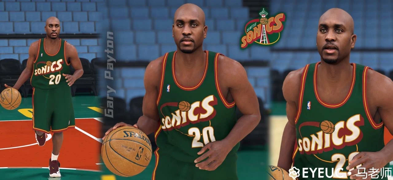 NBA 2K23 Gary Payton Cyberface (Classic Sonics)