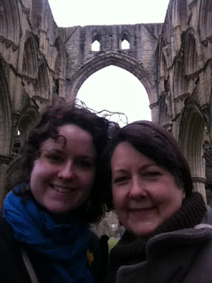 Keeping warm at Rievaulx Abbey