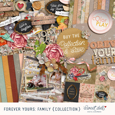 Digital Scrapbooking Collection Forever Yours: Family Collection by Sweet Doll Designs