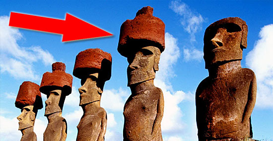 Fim do mistério na Ilha de Páscoa - Chapéus de Moais já têm uma explicação