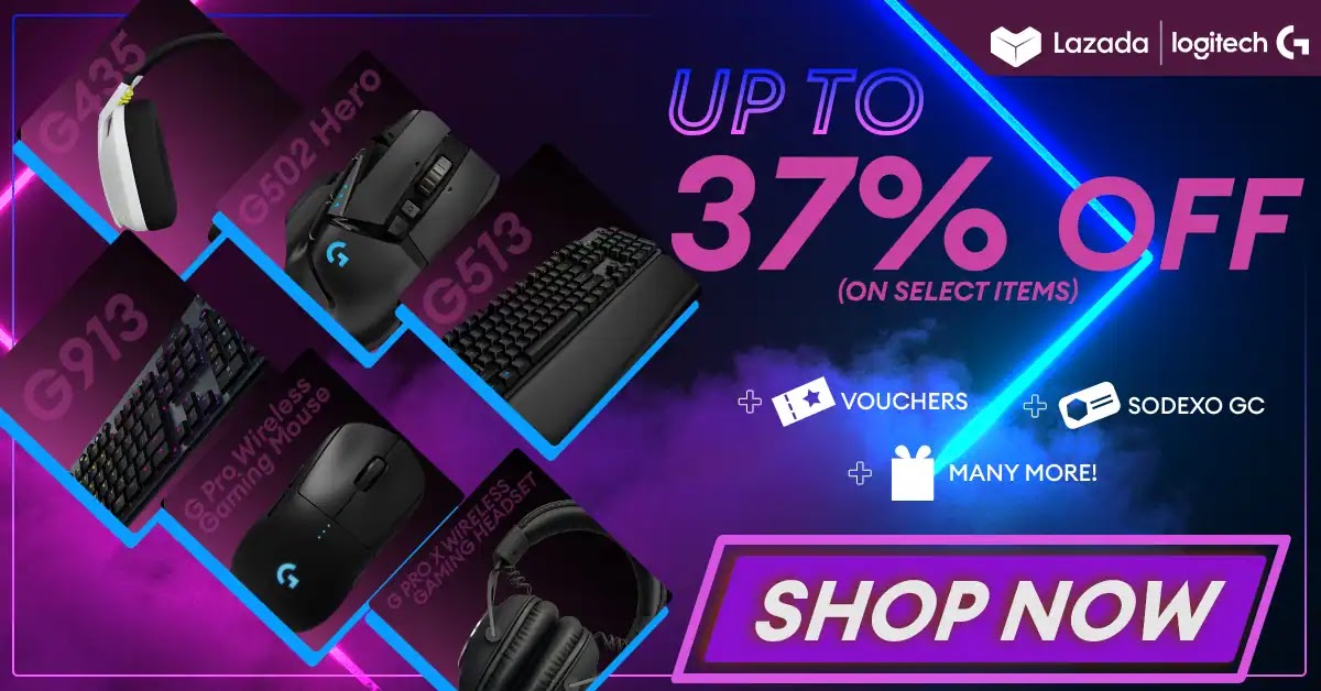 Logitech Products at Lazada's 12th Birthday Blowout Sale!