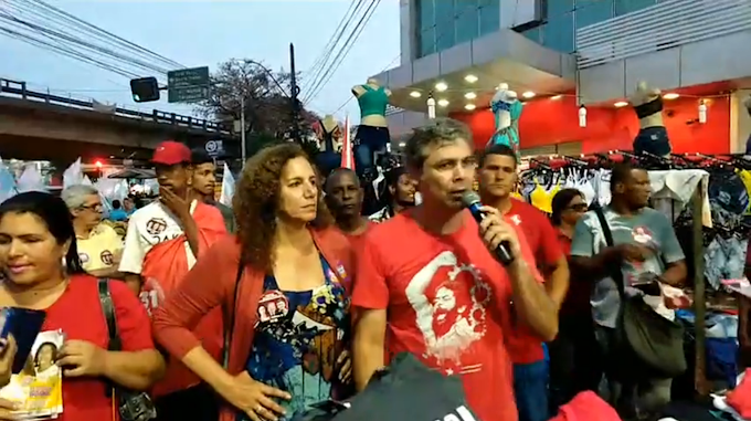 Jandira e Lindbergh fazem campanha em Alcântara