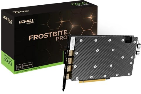 Inno3D RTX 5090 RTX 5080 Frostbite Pro One Slot Thin Graphics Cards Revealed for AI and Small PCs