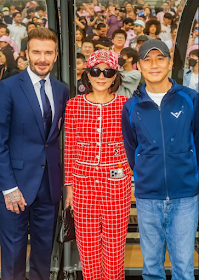 Tony Leung (梁朝伟 Liáng Cháo Wěi), Carina Lau (刘嘉玲 Liú Jiā Líng) in the spotlight with David Beckham, posted on Thursday, 07 March 2024