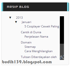 Cara Membuat Scroll di Arsip Blog