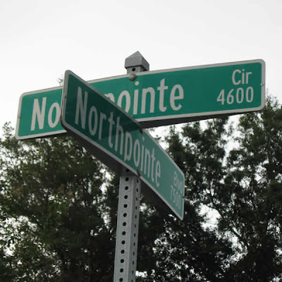 Intersection of Northpointe Boulevard and Northpointe Circle