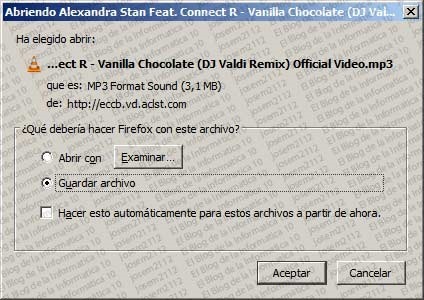 Convertir vídeos youtube a MP3 - guardar archivo MP3