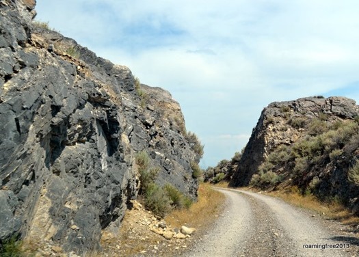 Driving the railroad grade