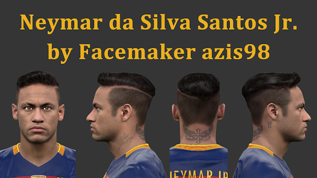 PES 2016 Neymar New Face and Hair - PATCH PES  New Patch 