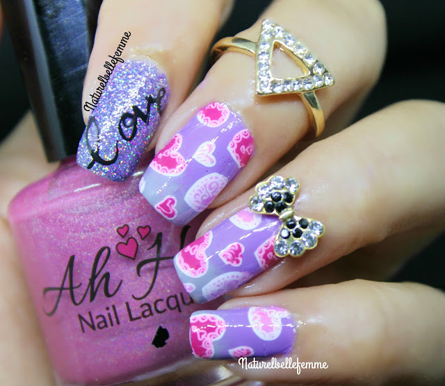 hearts nails