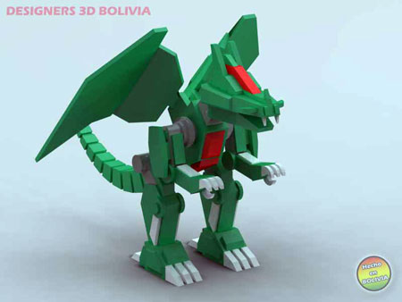 Robo Dragon Papercraft