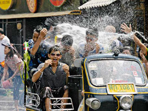 Songkran Festival from Tuk Tuk