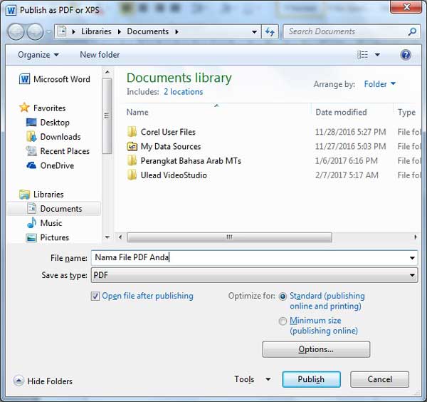 Cara Membuat File PDF