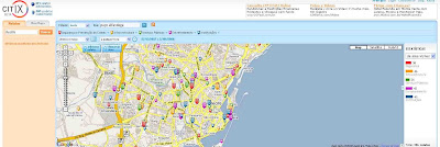 Imagem do site Citrix que oferece informações sobre áreas violentas nas cidades