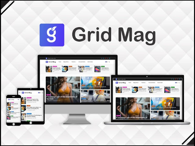 Grid Mag - Template mais completo para Blogger