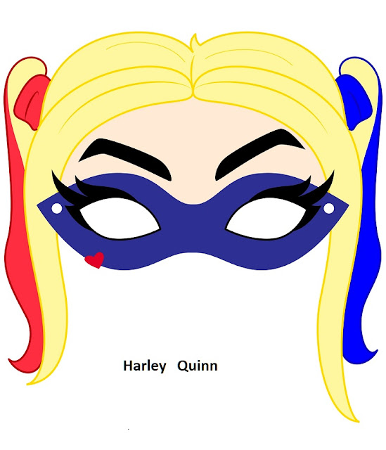 Harley Quinn: Free Printable Mask