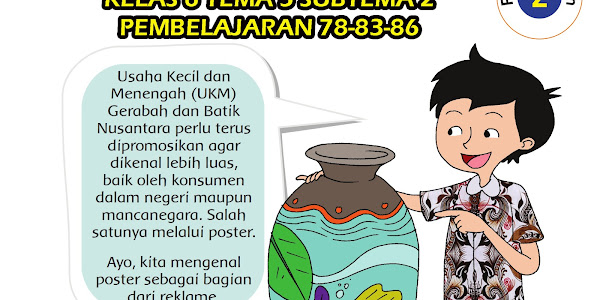 Kunci Jawaban Tematik Kelas 6 tema 5 Subtema 2 Pembelajaran 2 Halaman 78, 83, 86