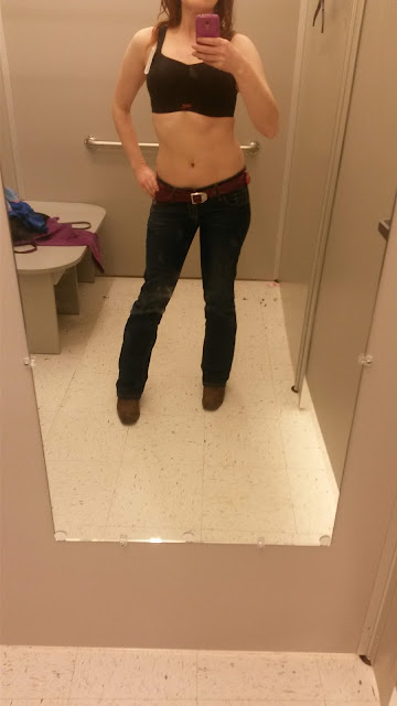 sports bra, cowboy boots, jeans, panache, full bust, my thoughts on bras