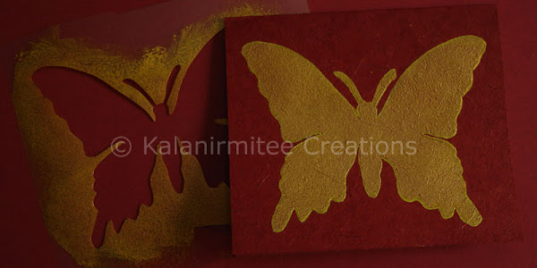 stencil craft - Butterfly