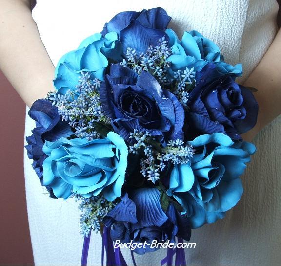 blue flowers pictures. Blue Wedding Bouquet Flowers