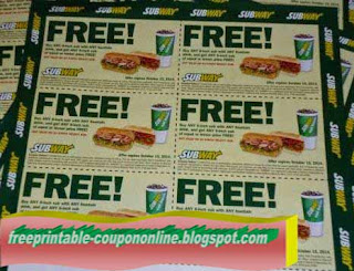 Free Printable Subway Coupons