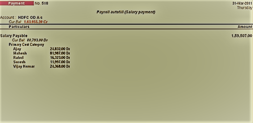 salary payable journal entry in tally ERP 9