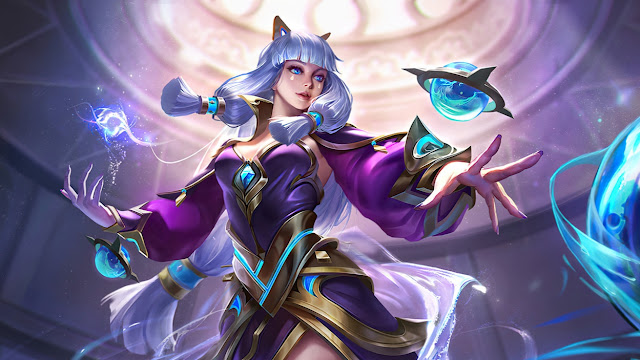 guinevere amethyst dance special skin mobile legends wallpaper hd