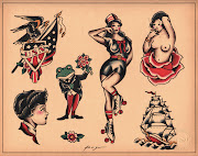 . make for a really awesome visual style, which could be really . (old school tattoo designs by calico hsap)