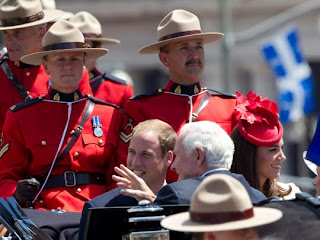 William and Kate, the Duke and Duchess of Cambridge, participate in Canada Day celebrations on Parliament Hill in Ottawa on Friday, July 1, 2011