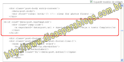 HTML do Blog