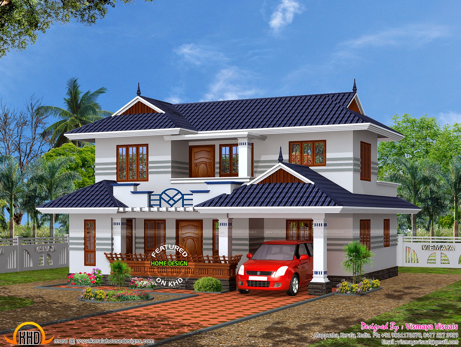 Typical Kerala  house  plan  Kerala  home  design and floor plans 