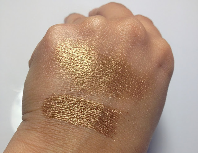 ELF Pigment Eye Shadow Golden Goddess Swatches 