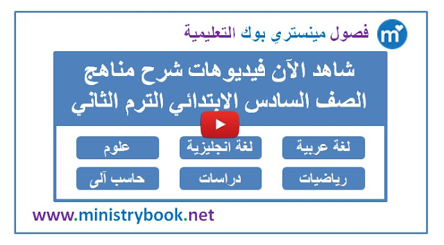 شرح مناهج الصف السادس الابتدائي الترم الثاني 2019-2020-2021-2022