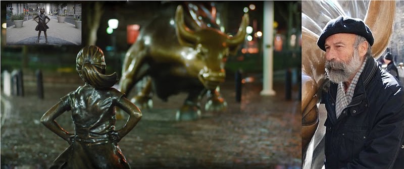 Controversia, elogios y ultraje por la estatua de “Fearless Girl” que desafía el toro de Wall Street 