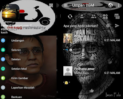 BBM Mod OI Iwan Fals v3.0.1.25 Pro APK Full Feature