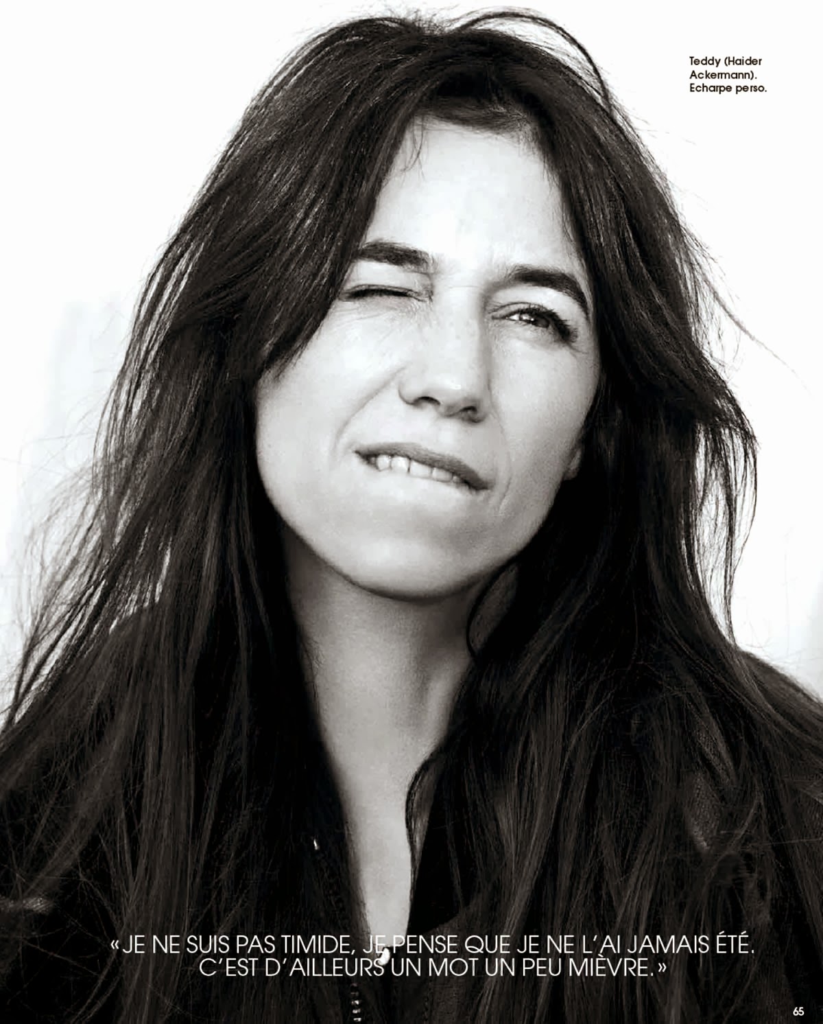 Charlotte Gainsbourg Photoshot For Driu Crilly &Tiago Martel Marie Claire Magazine France February 2014