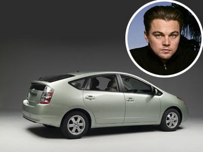 celebrity cars Leonardo di Caprio Toyota Prius