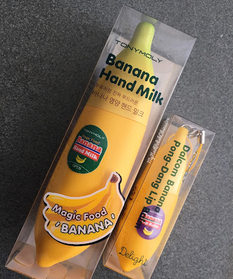 Tony Moly Banana Hand Milk and Banana Lip Balm