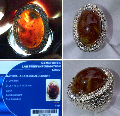 Batu Mulia Natural Agate Chalcedony 049