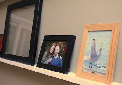 floating photo shelves