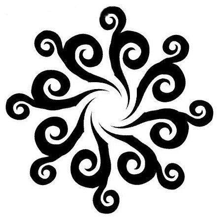 Tribal Sun Tattoo Design · Tribal Sun Tattoo