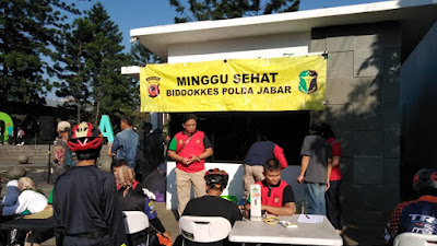 Biddokkes Polda Jabar Beri Layanan Gratis Kepada 163 Orang Di CFD DAGO