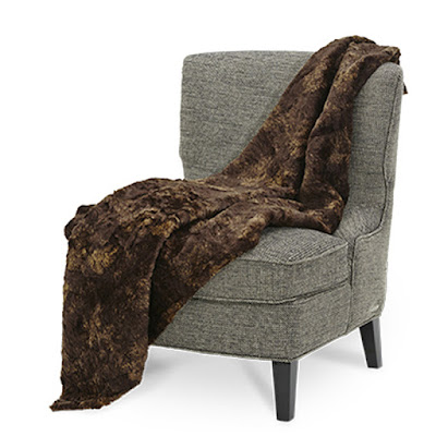 Bailey Faux Fur Throw by Michael Amin