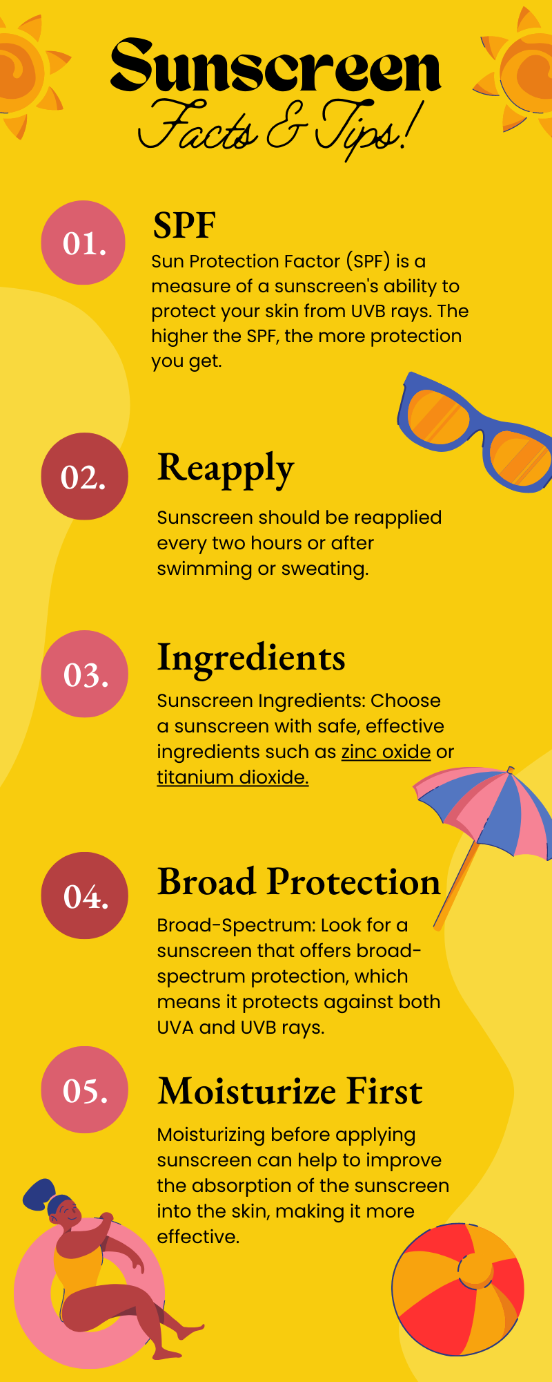 infographic reasons to wear sunscreen