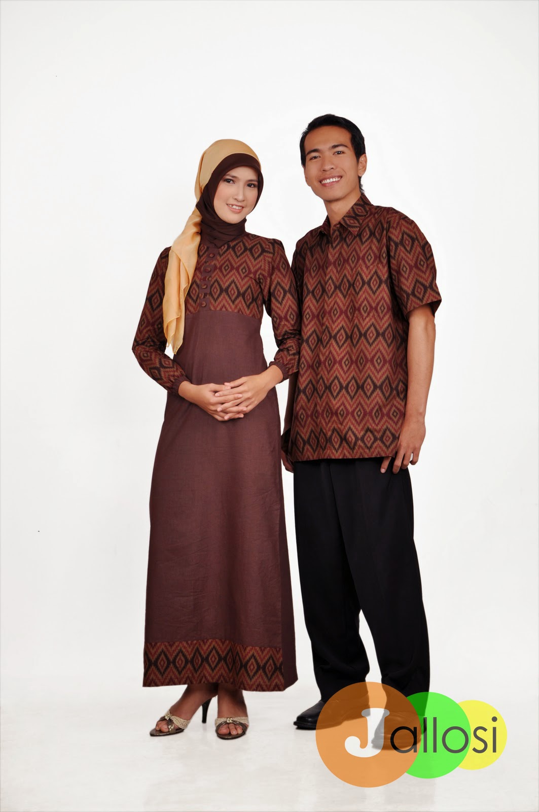Model Couple Baju Busana Muslim Batik Trend 2018 JALLOSI