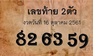 Thai Lottery Lucky VIP Tips For 16-10-2018 
