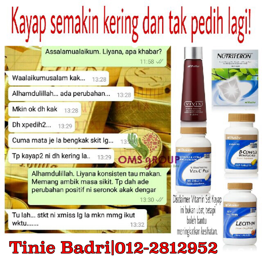 set kayap shaklee, testimoni kayap shaklee, kayap sembuh