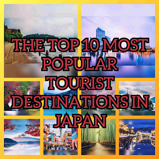 Collage for the Top 10 Most Popular Tourist Destinations in Japan