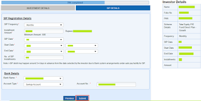 Tata Mutual Fund - Online SIP